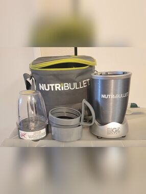 NutriBullet Personal Blender Set - Gray with Lime Accents